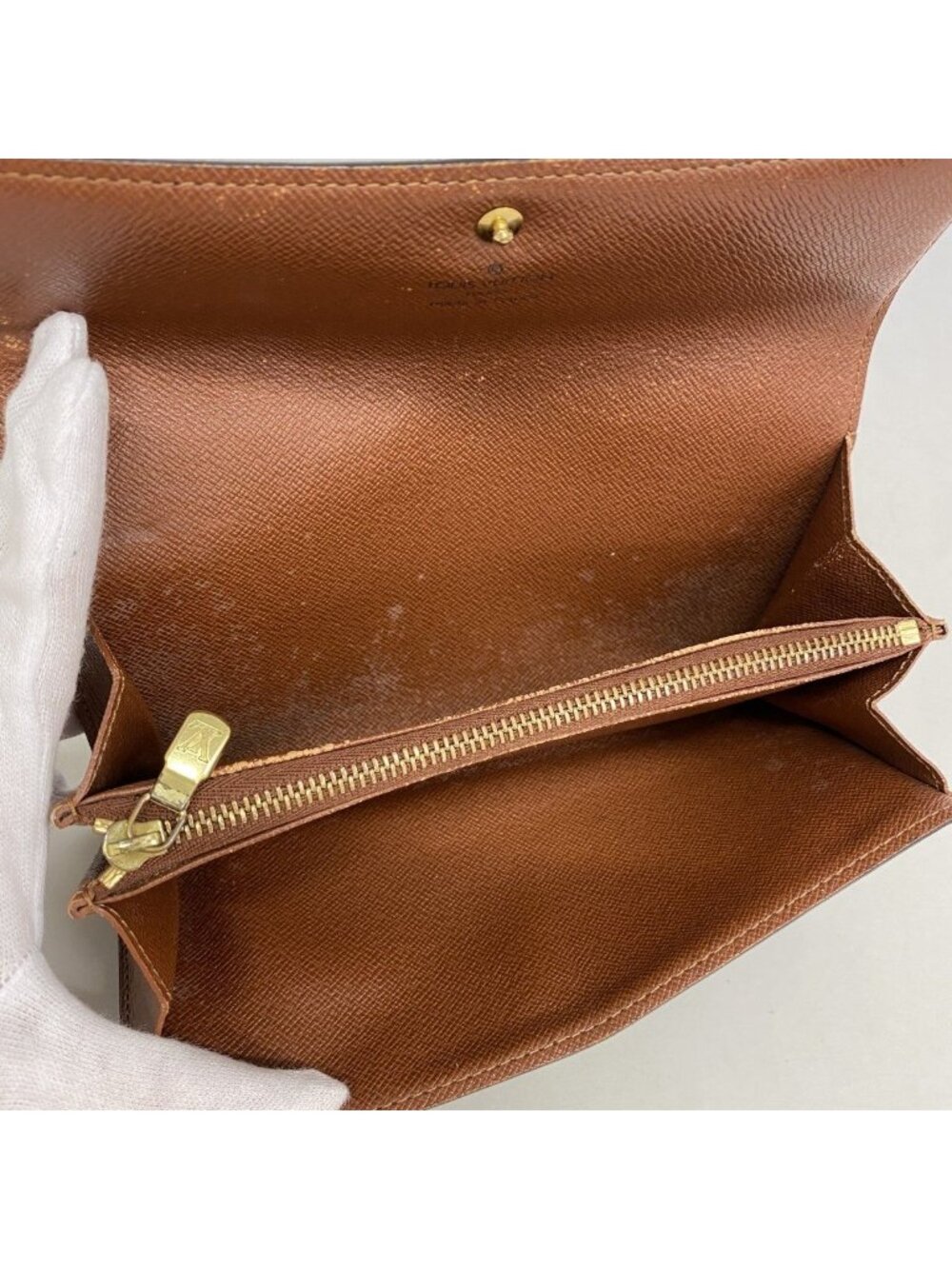 Louis Vuitton Wallet Monogram Pochette Porte-Monnaie Cles Brown - Picture 3 of 10